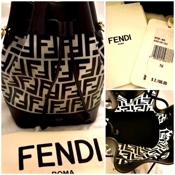 👑✅PRICE FIRM✅ AUTHENTIC FENDI  PVC Mon Tresor Small Bucket Bag - Picture 13 of 16